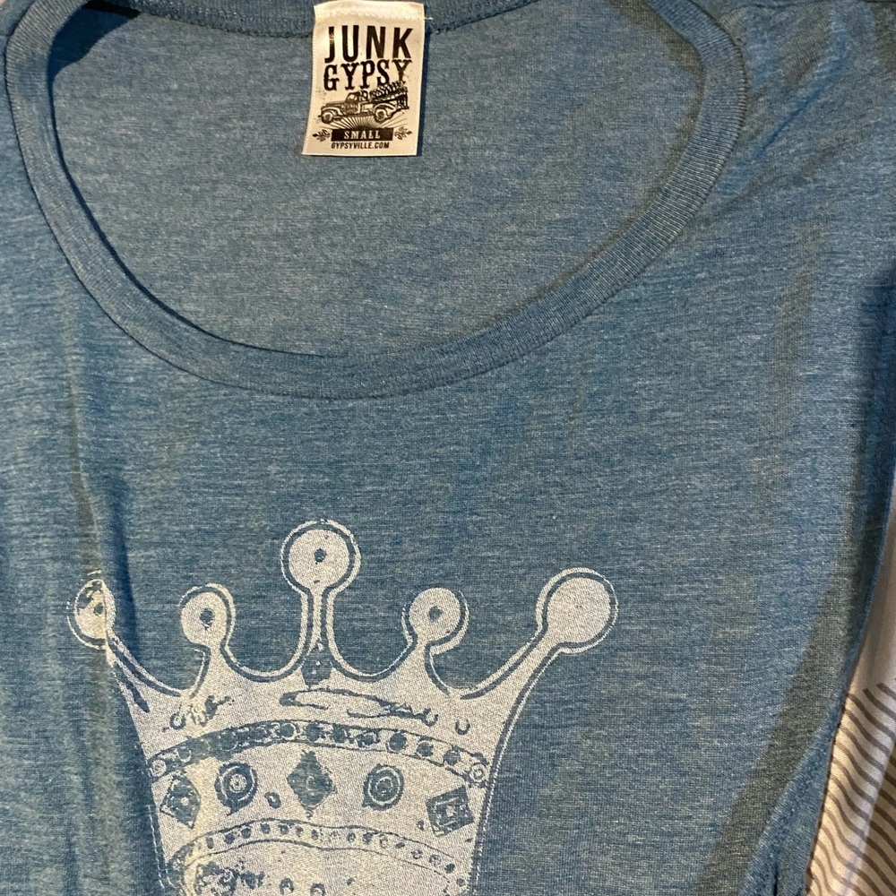 Junk Gypsy Blue Razor back Tank - Picture 2 of 3